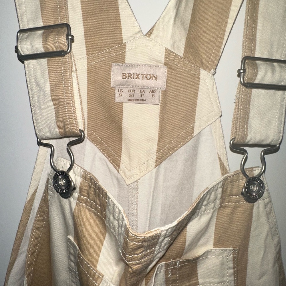 Brixton Striped Overalls - Picture 7 of 8